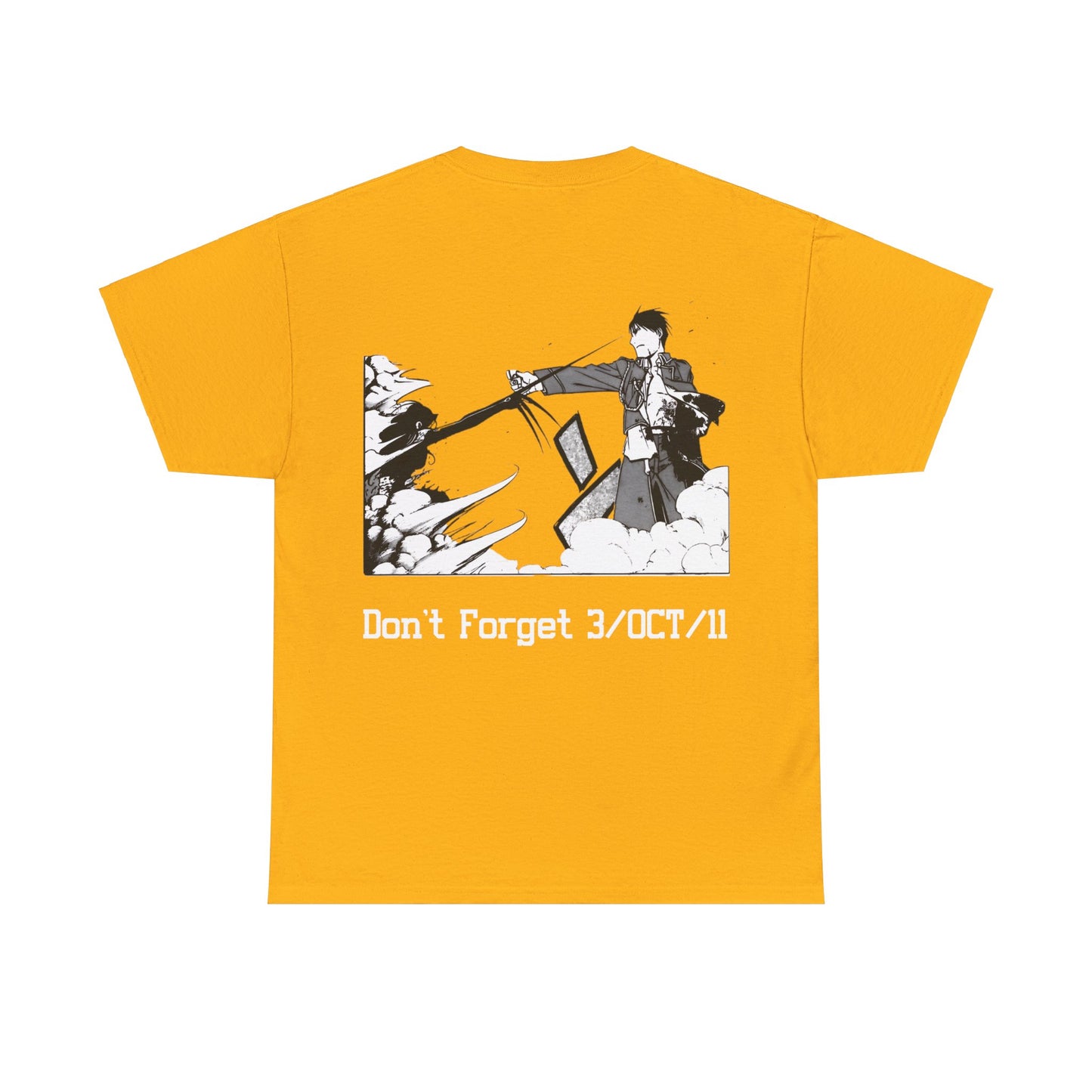 Unisex Heavy Cotton T-shirt - "Roy Mustang VS Lust" from Fullmetal Alchemist