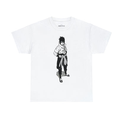 Unisex Heavy Cotton T-shirt - "Sasuke Final Battle Manga" from Naruto Shippuden