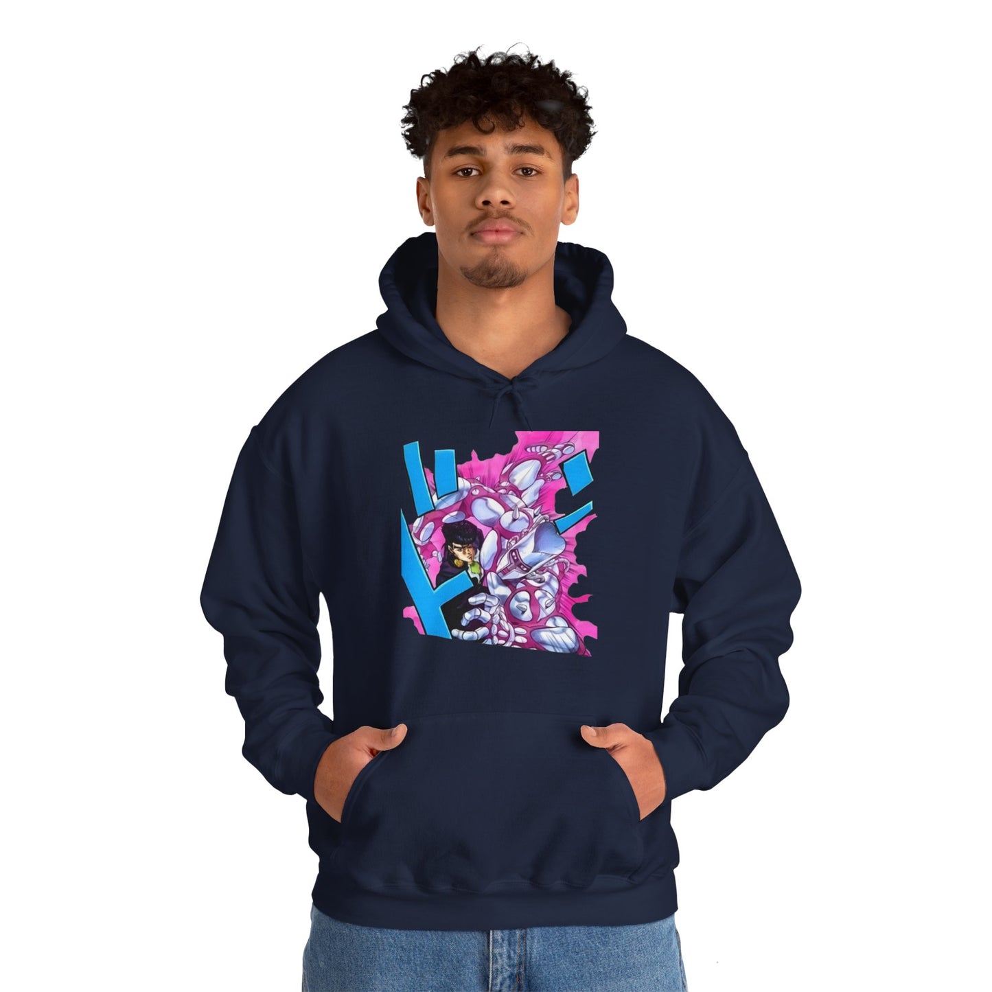Unisex Heavy Blend™ Hoodie - "Crazy Diamond Manga" from JoJo´s Bizarre Adventure