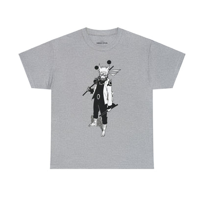 Unisex Heavy Cotton T-shirt - "Naruto Six Path Manga" from Naruto Shippuden