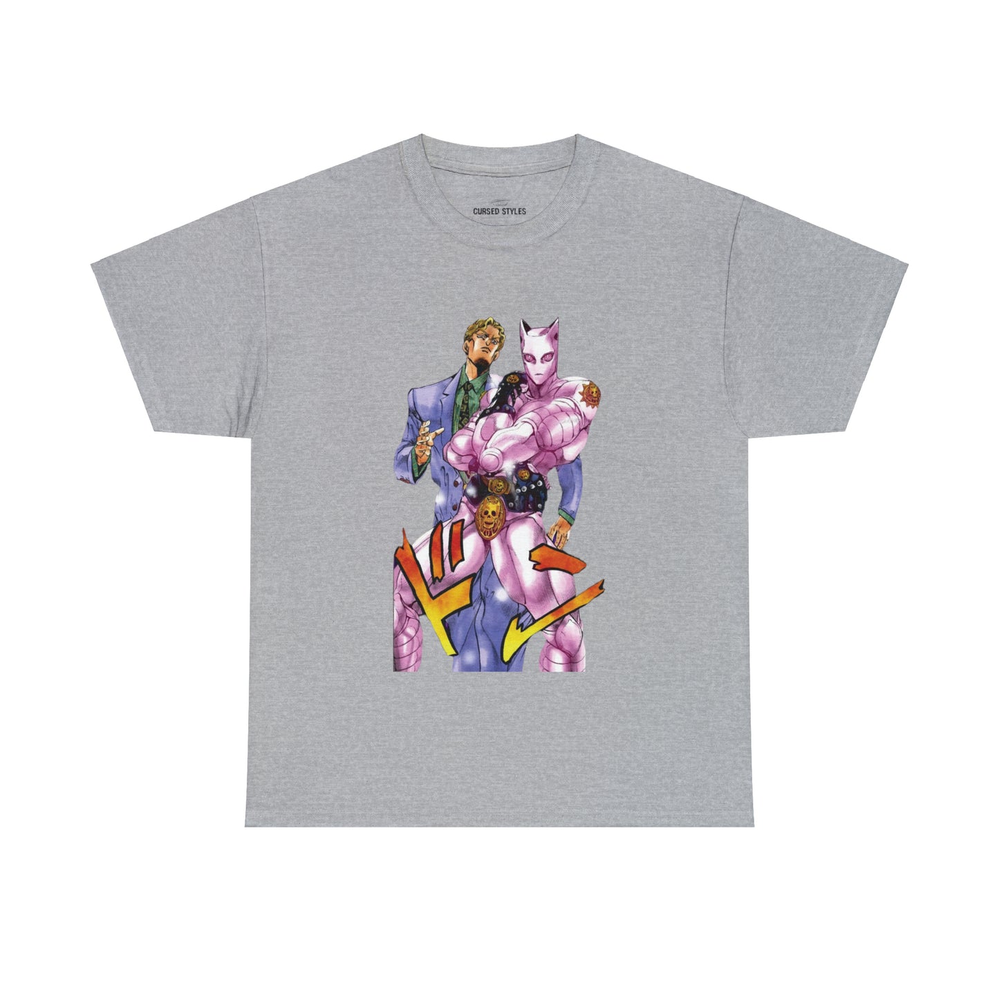 Unisex Heavy Cotton T-shirt - "Killer Queen Manga" from JoJo´s Bizarre Adventure